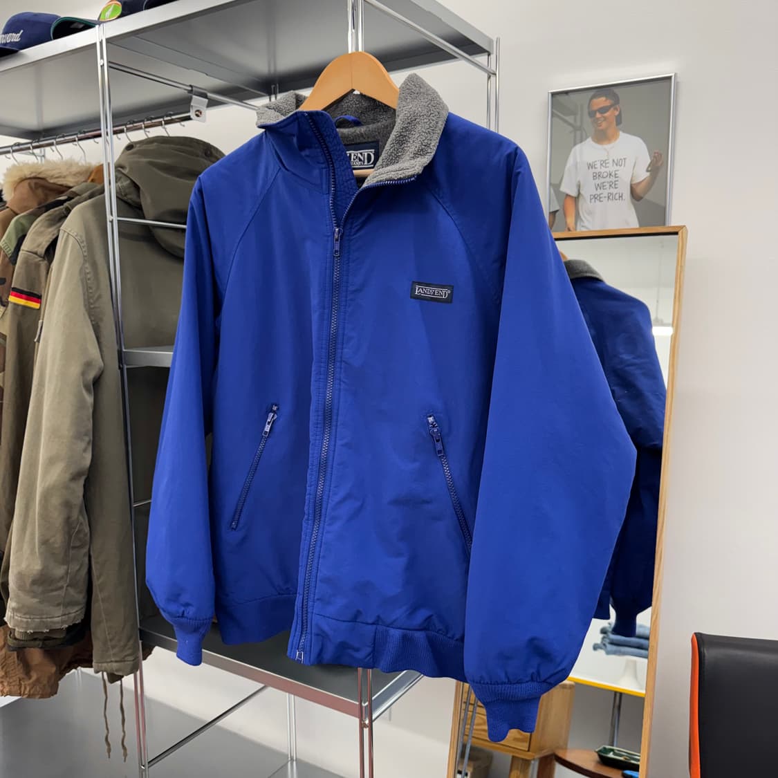 90s 랜즈앤드 Lands End 플리스 웜업 자켓 (M)   상품이미지1