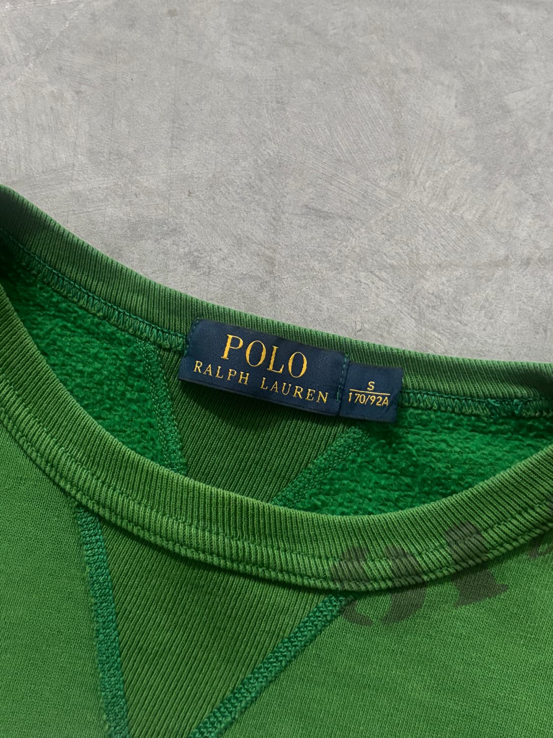 Polo 폴로 랄프로렌 신형라벨 그린 엠브로이드 맨투맨 상품이미지3