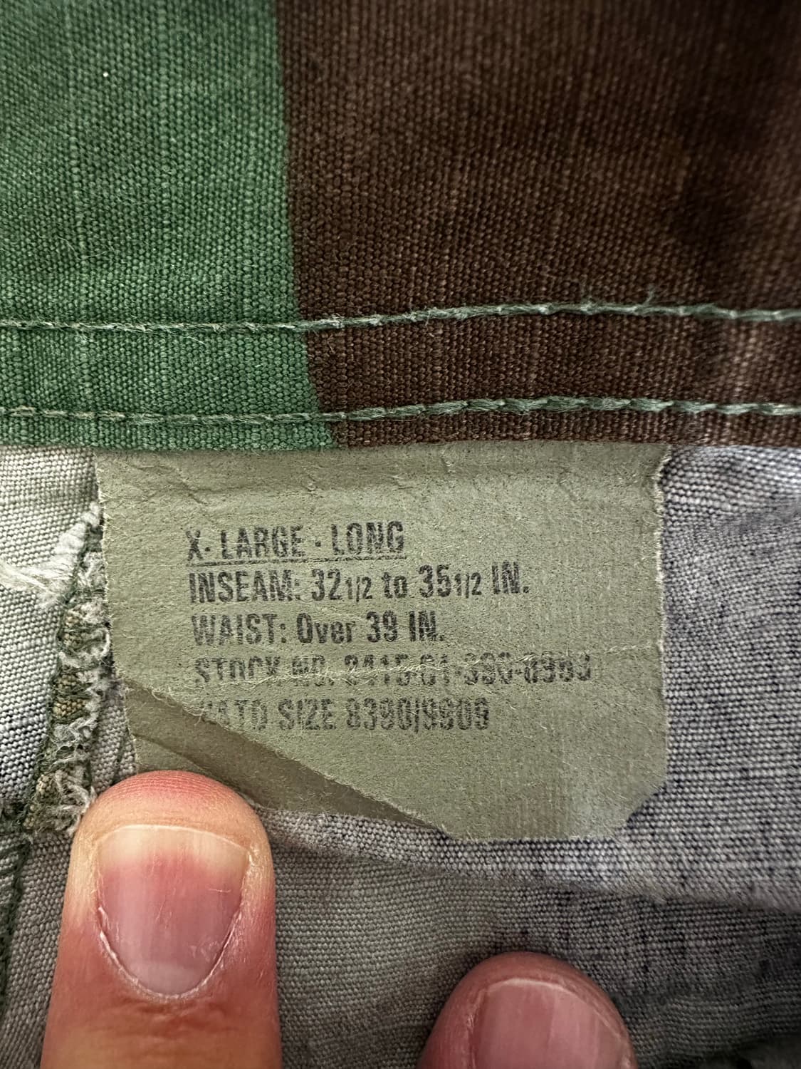 미군 개구리 카모 OG 90's 상품이미지5