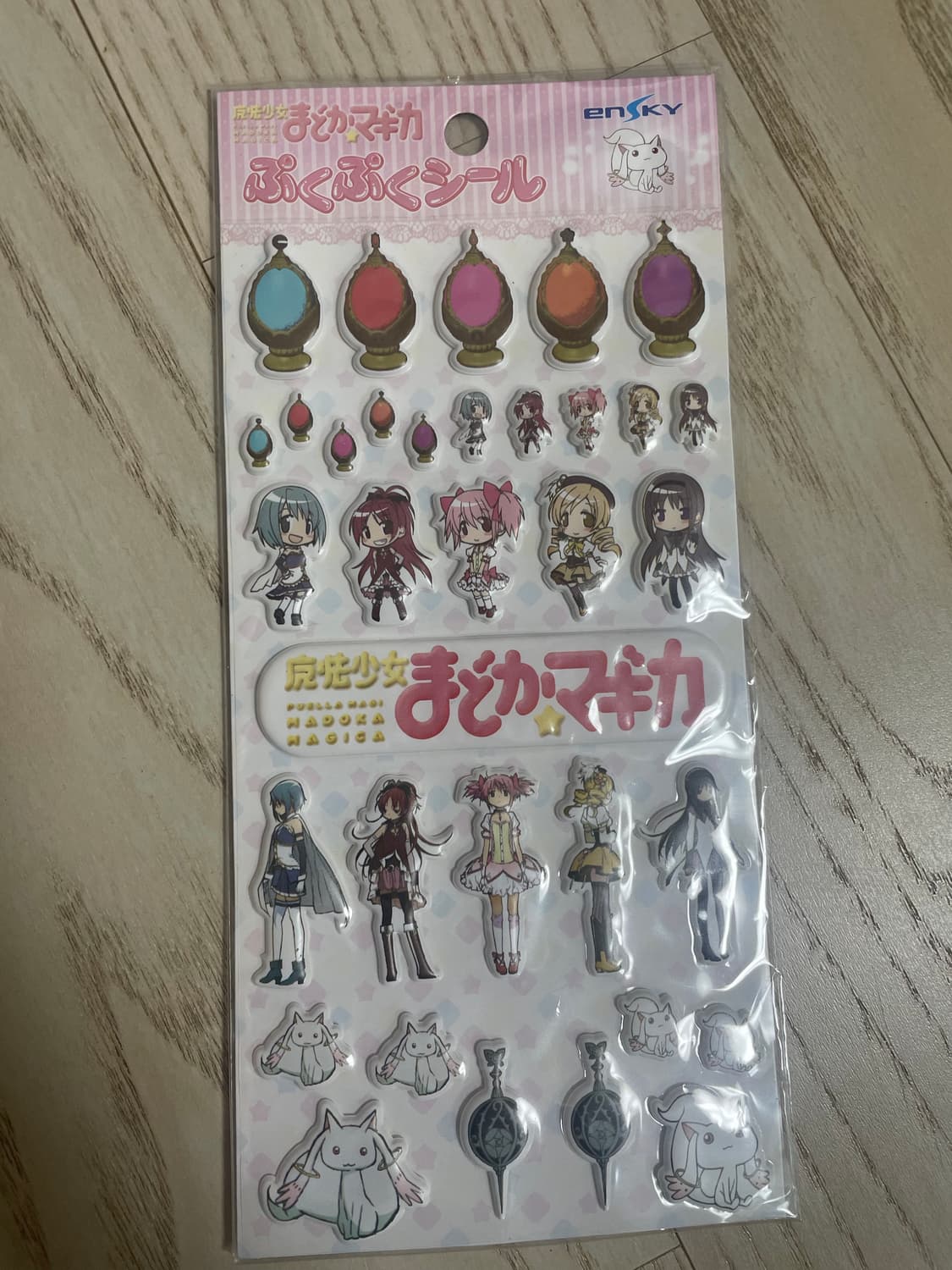 마법소녀 마도카 마기카 고전 쿠션 스티커 상품이미지1