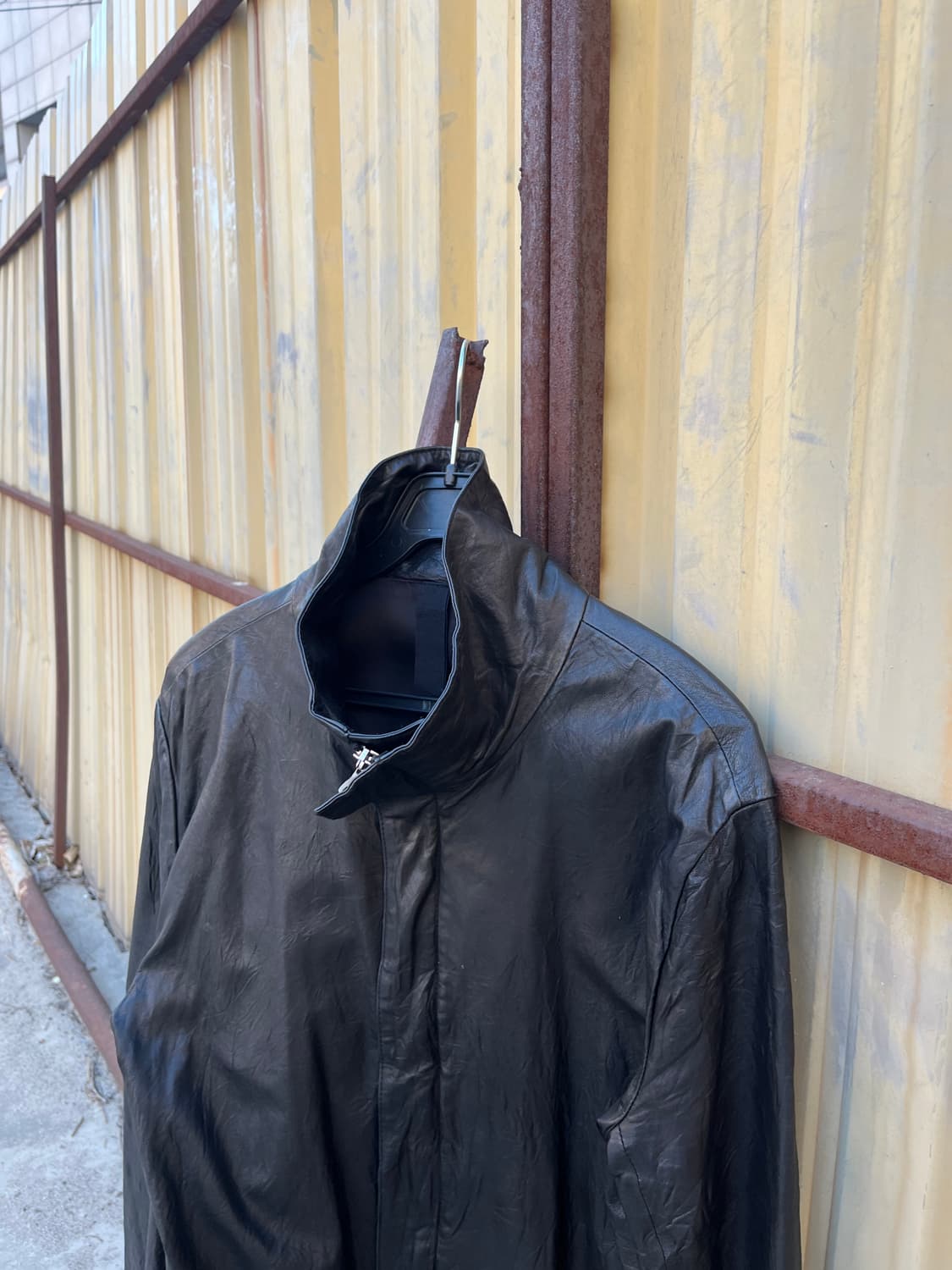 goer 하이넥 양가죽 레더자켓 상품이미지2