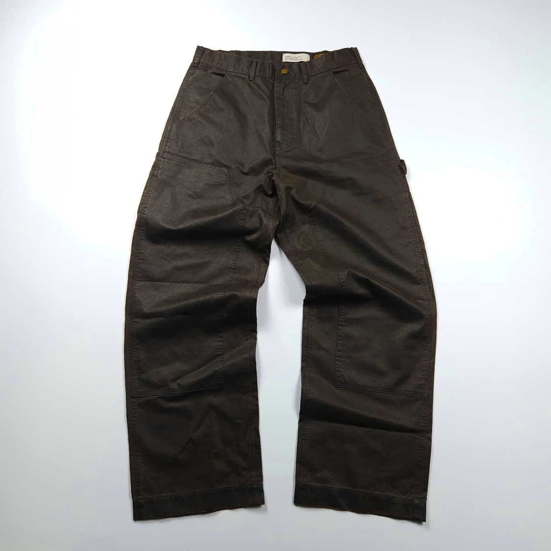 라퍼지스토어 루즈핏 코팅 카펜터 워크 팬츠 브라운 (M) 상품이미지1
