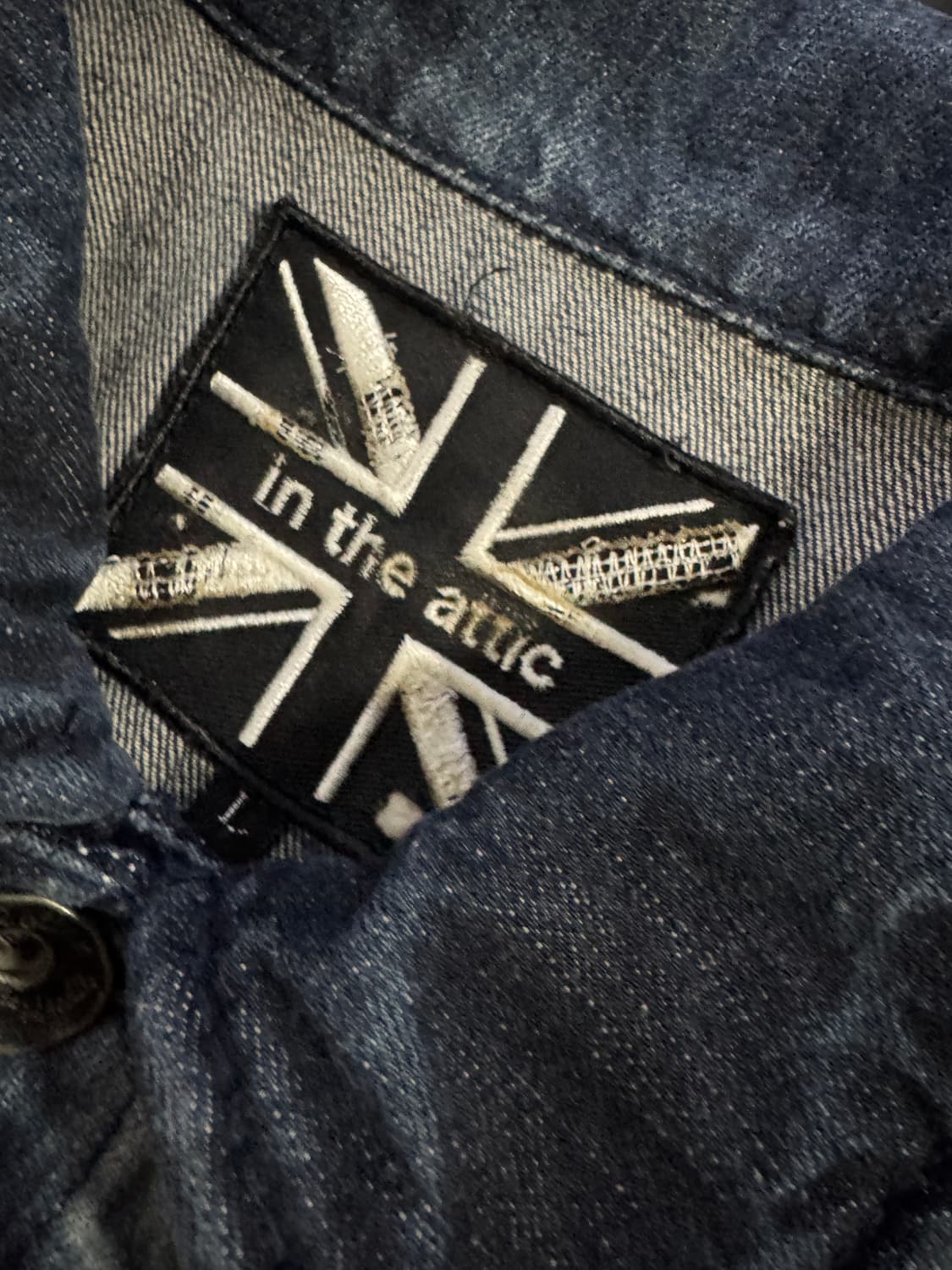 희귀!! In The attic 일본 빈티지 워싱 트러커 데님자켓 M 상품이미지3