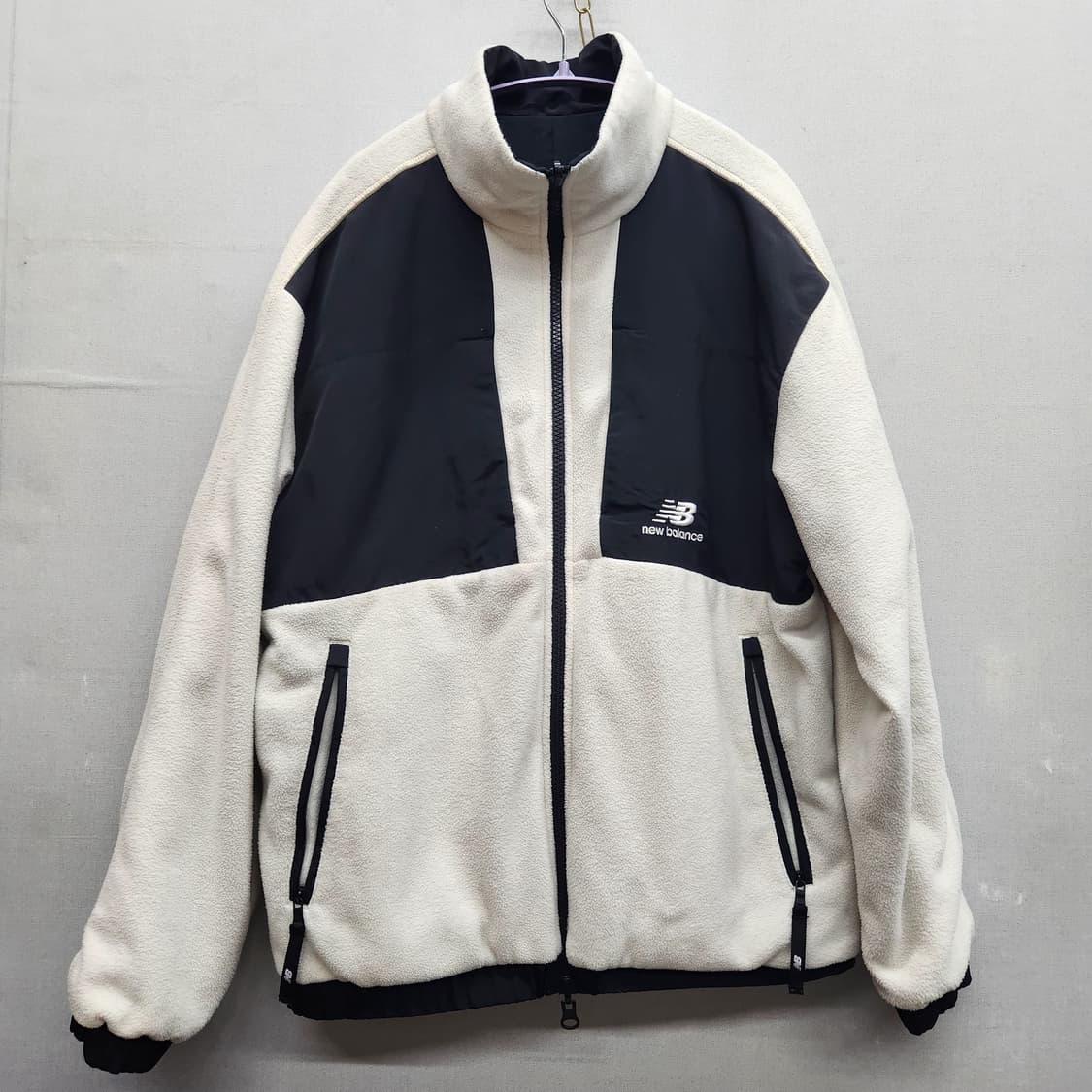 뉴발란스 양털/나일론 양면 후리스 집업 L 상품이미지1