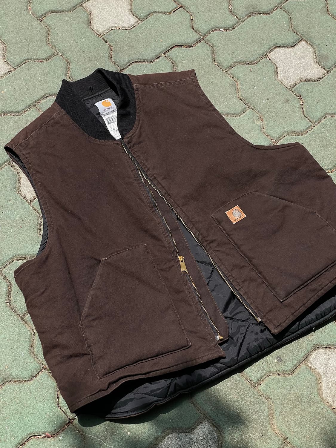 빈티지 칼하트 베스트 브라운xxl 상품이미지2