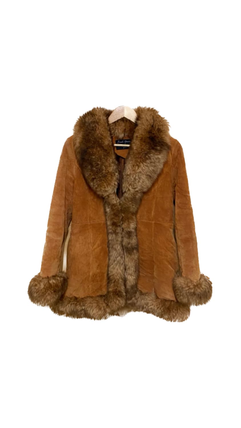 일본 빈티지 피그스킨 무스탕 코트 상품이미지2