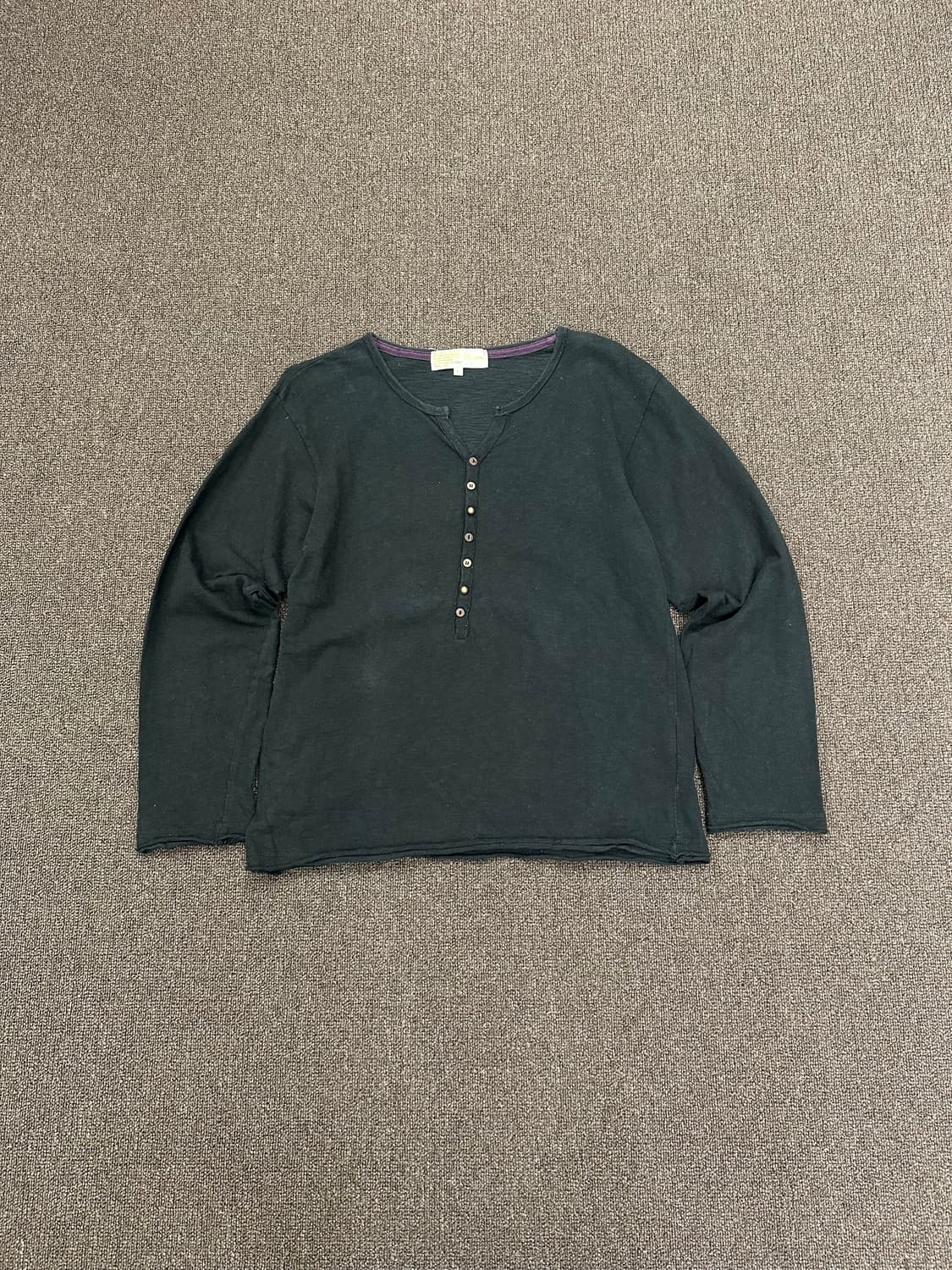 M)Japanese vintage 데미지 디테일 헨리넥 롱슬리브 상품이미지2