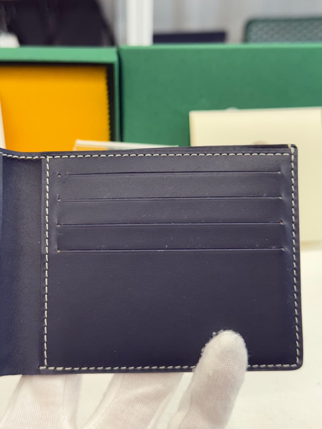 [OS] 고야드 빅투와르 스페셜 네이비 반지갑 상품이미지4