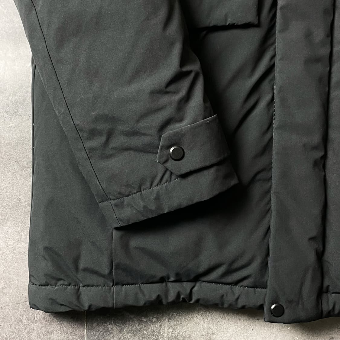 COLUMBIA 컬럼비아 빈티지 블랙 다운구스 후드패딩 A00478 상품이미지5