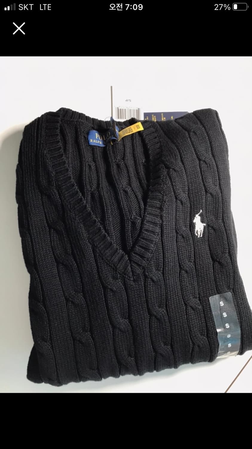 정품 폴로 우먼즈 브이넥 s  상품이미지1