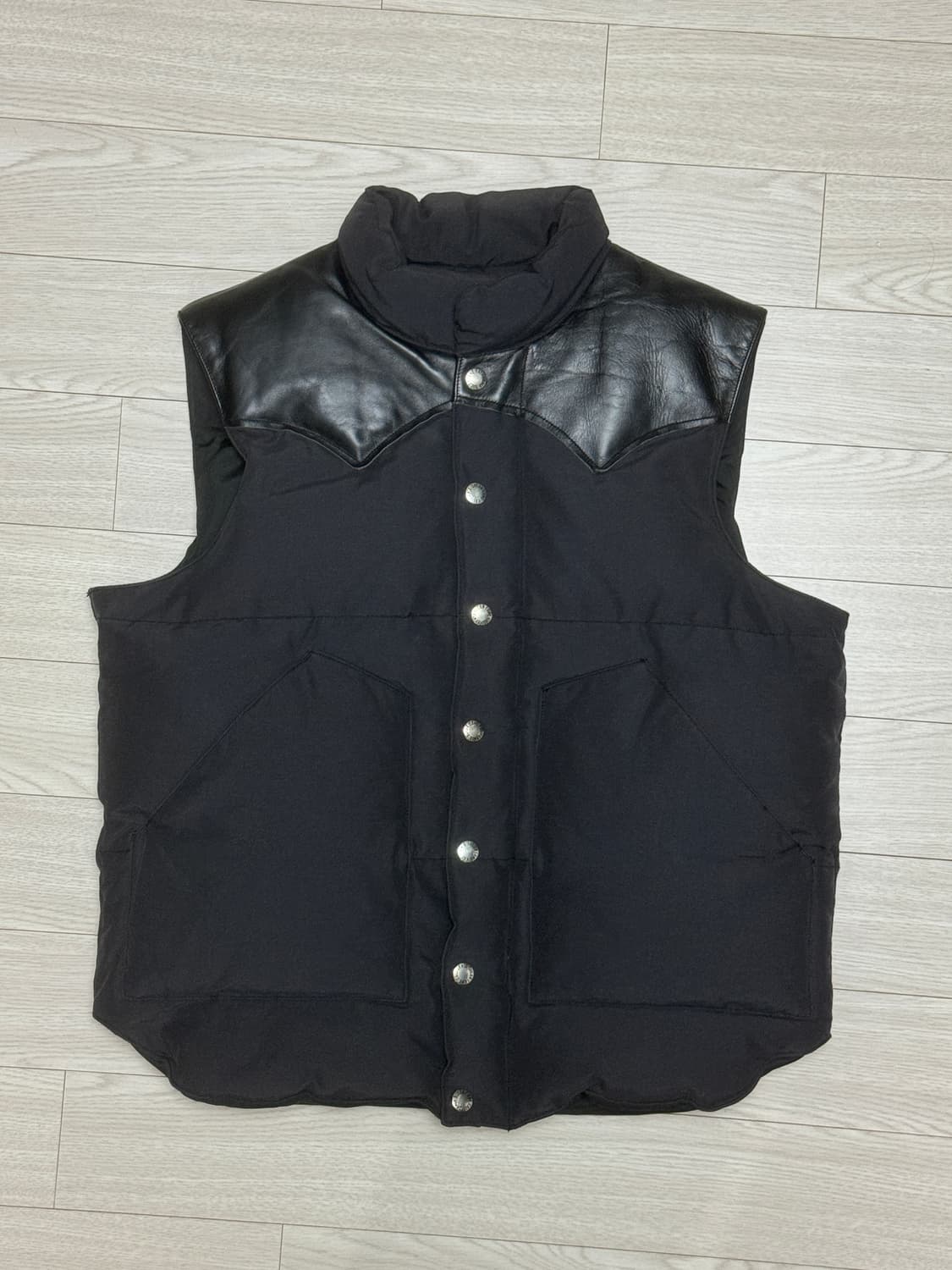 슈가케인 레더 다운 베스트 상품이미지1