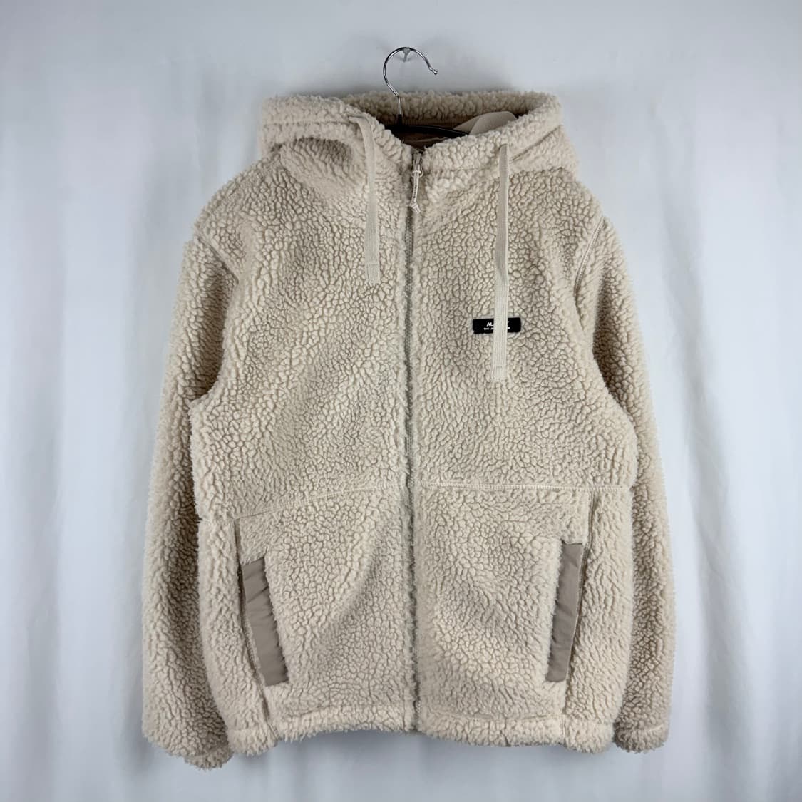 (XS) 폴햄 알레스카 셰르파 양털 후드집업 베이지 상품이미지2