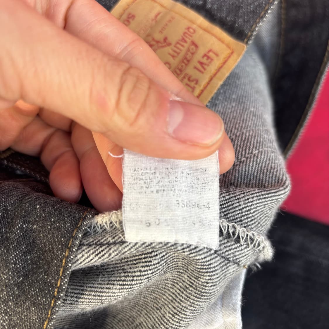 90년대 미국 리바이스 501 흑청 상품이미지10