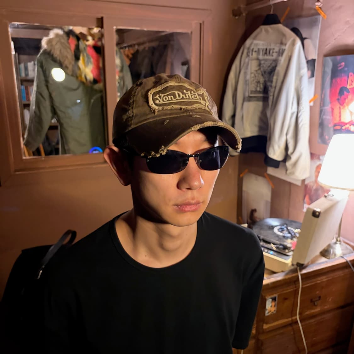 VON DUTCH DISTRESS GRUNGE BALL CAP BROWN 상품이미지1