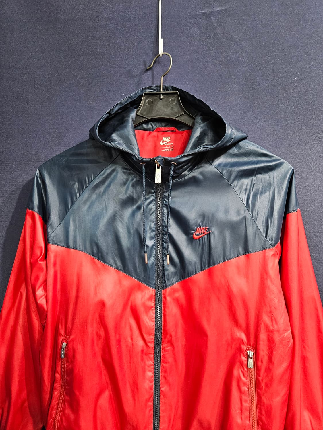 나이키 자수로고 투톤 남성 100 방풍 바람막이  상품이미지7