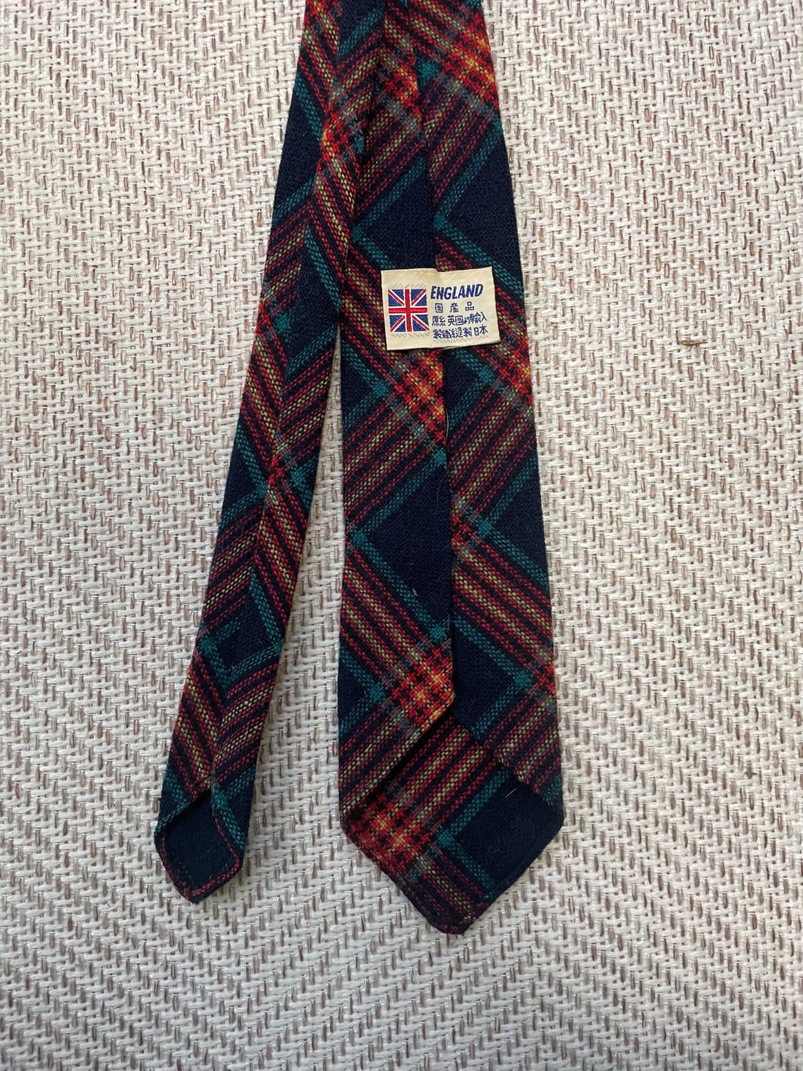 빈티지 잉글랜드 타탄체크 넥타이 J03727 상품이미지2