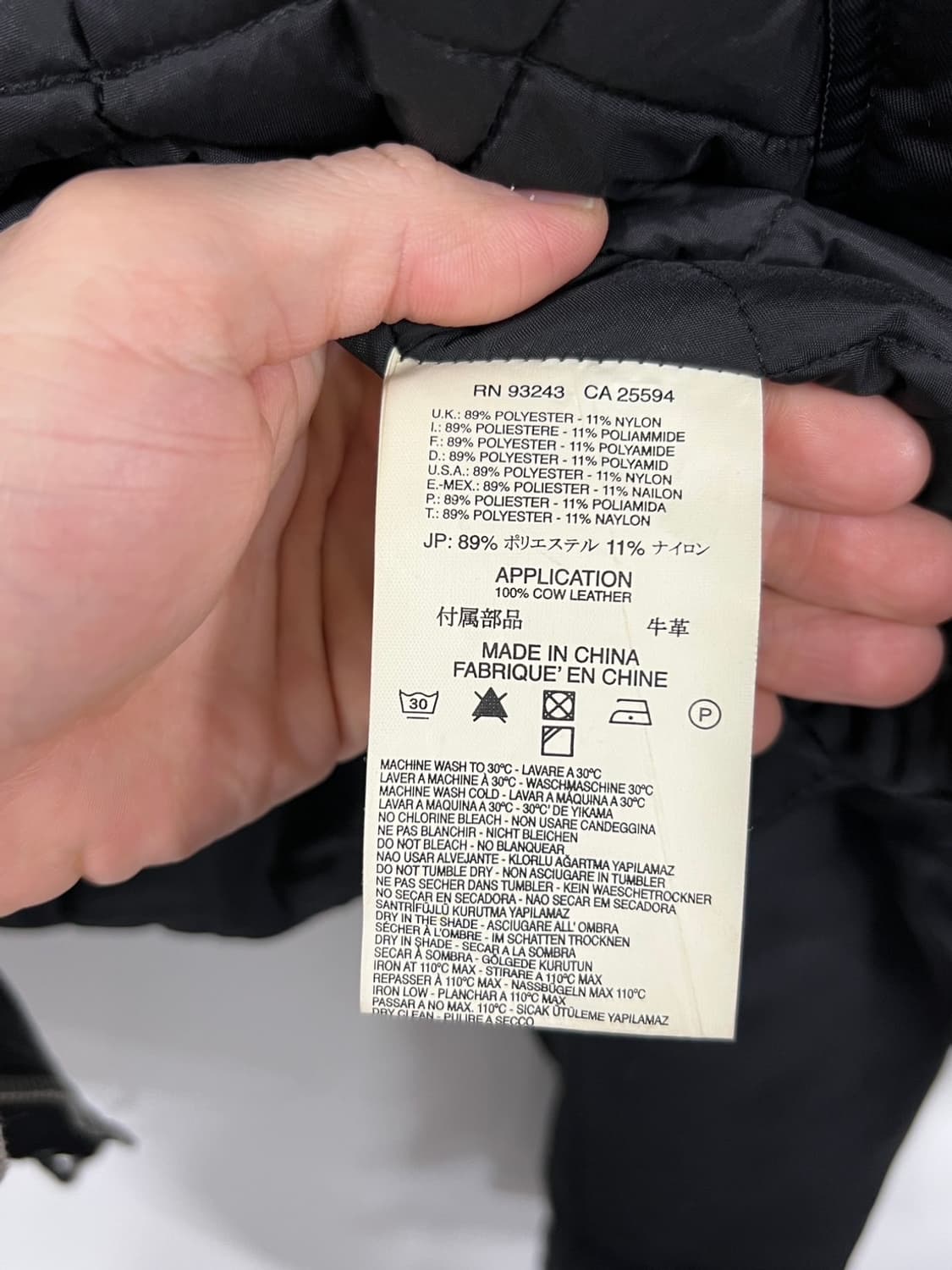 디젤 사선집업 안감 누빔 라이더 자켓 상품이미지7