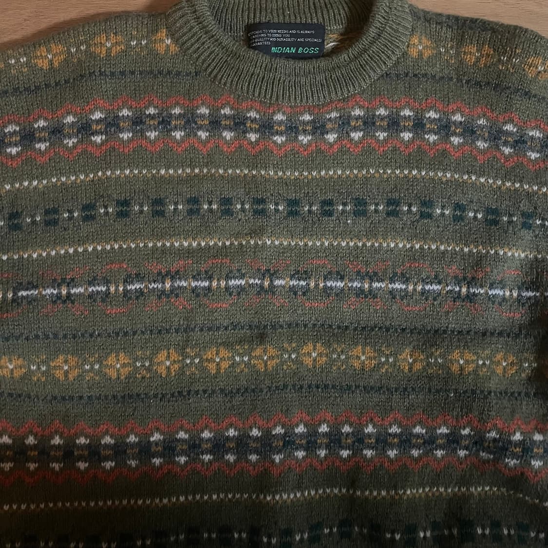 빈티지 패턴 니트 스웨터 상품이미지3