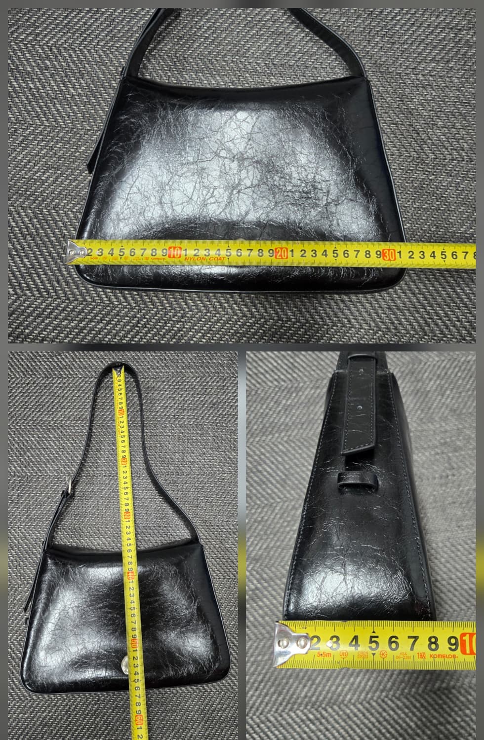 오스트카카 OSTKAKA 크누트 트라이앵글 숄더백 블랙 상품이미지10