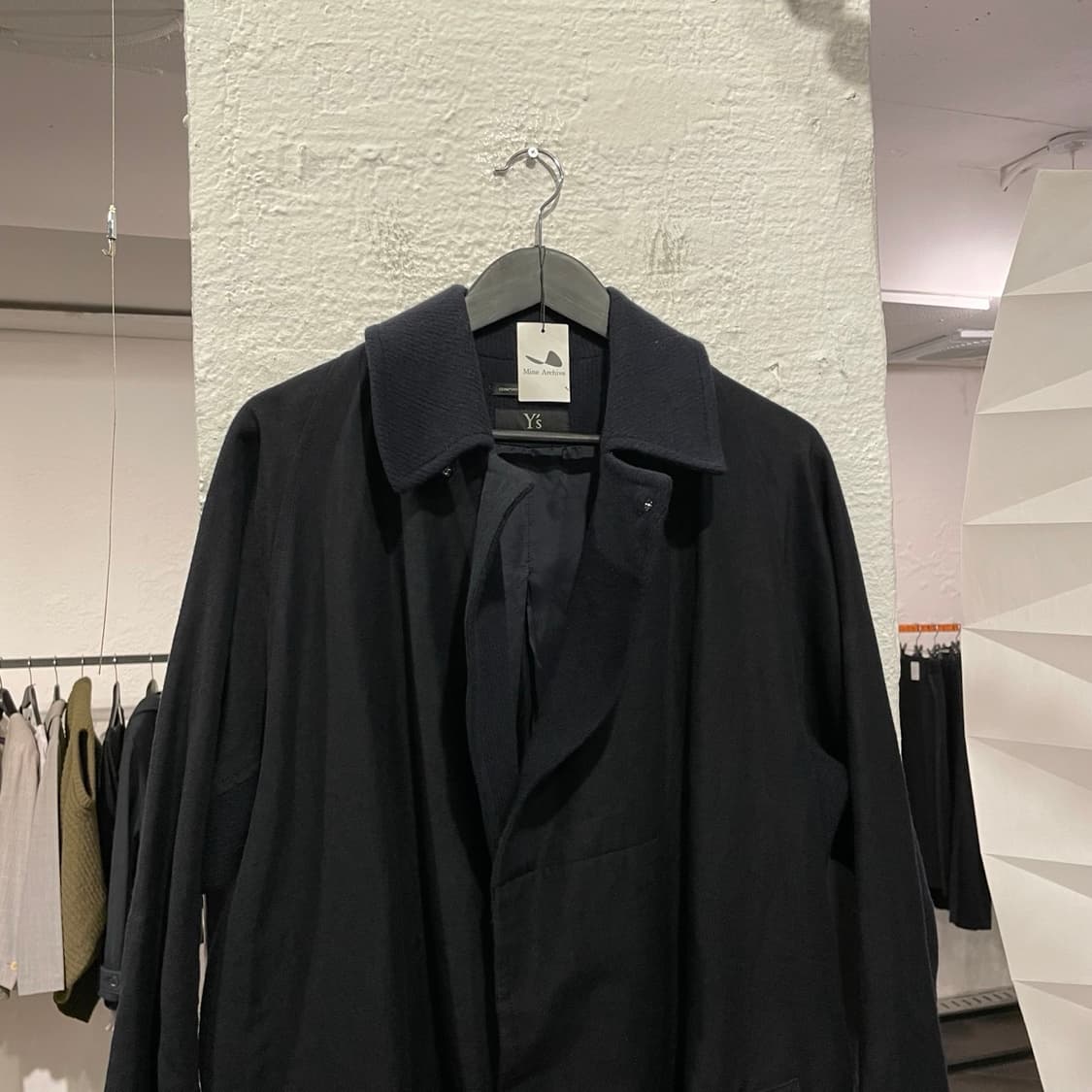 요지야마모토 오버사이즈 울 맥코트 상품이미지2