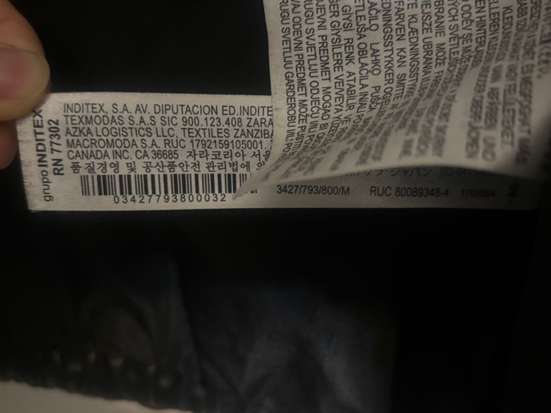 자라 페이크 레더 패딩 상품이미지4