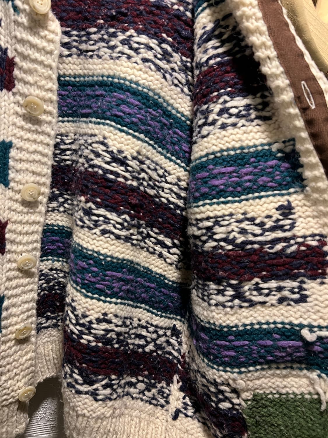 [L]90's 빈티지 핸드메이드 패턴 스트라이프 에콰도르 스웨터 상품이미지6