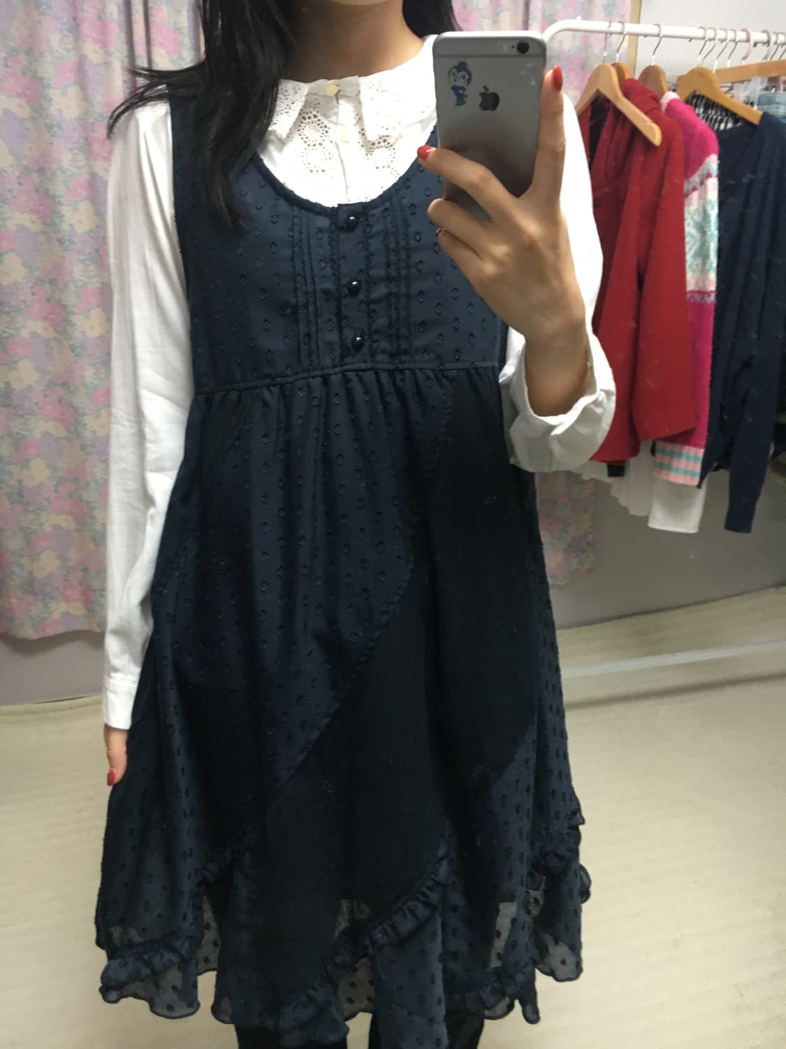 화이트 크로쉐 블라우스 상품이미지2