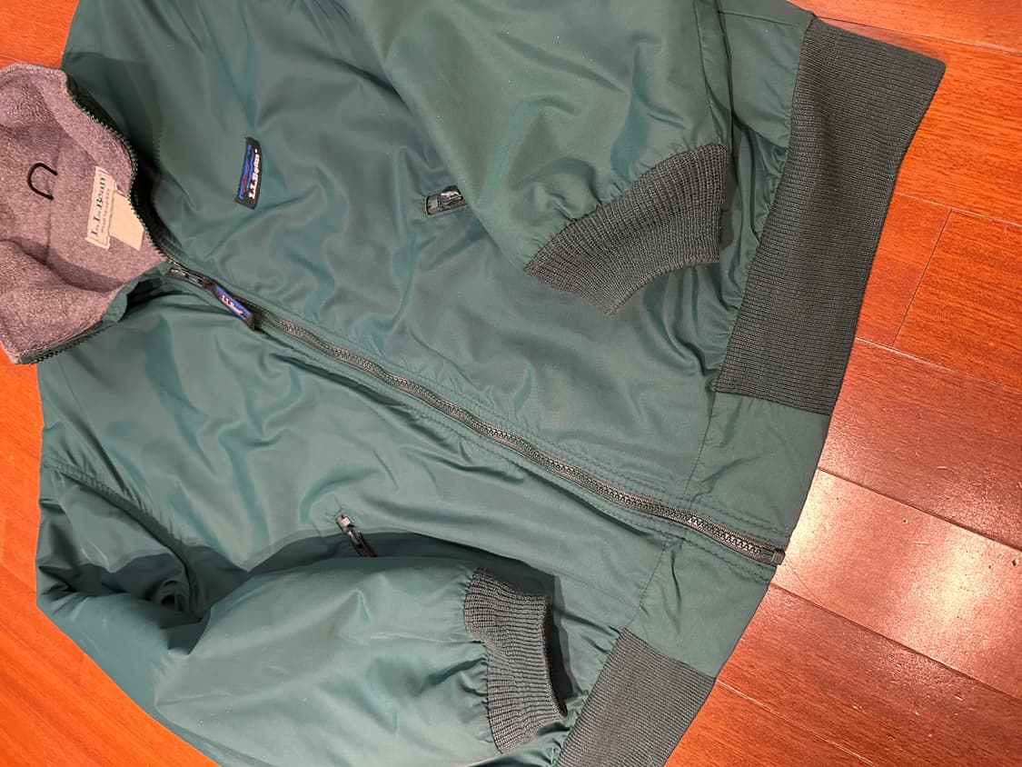 엘엘빈 웜업자켓 그린 L사이즈 상품이미지3