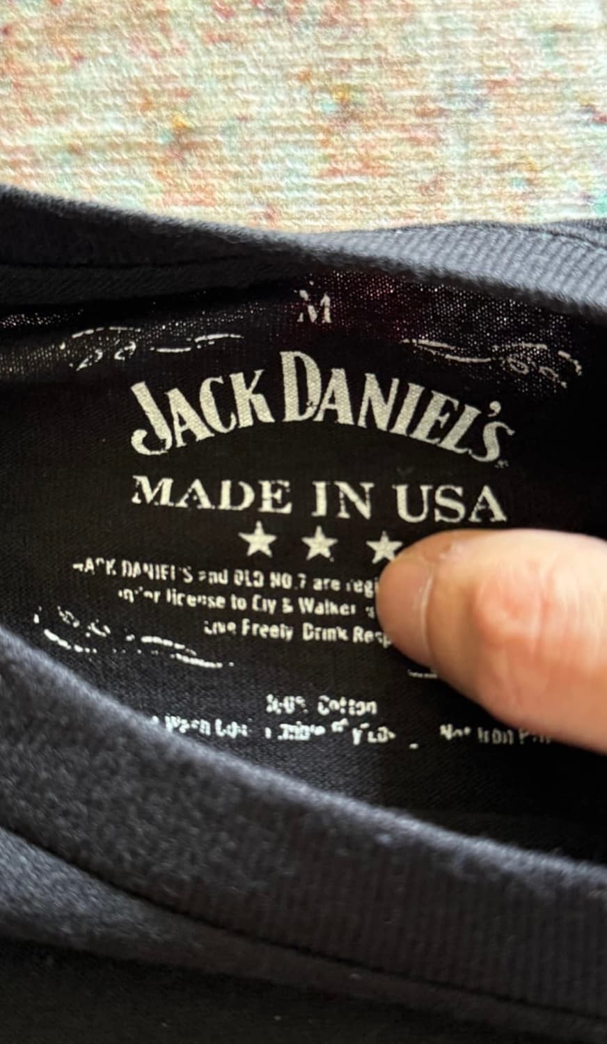 vtg JACK DANIEL'S black T-shirt 상품이미지9