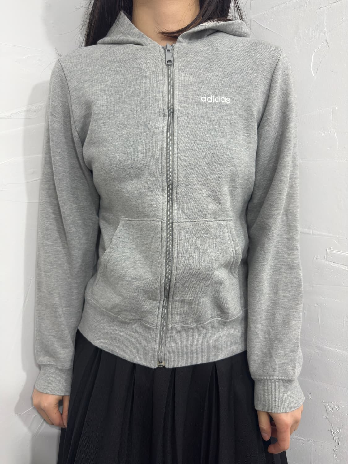 adidas logo hood zipup 상품이미지1