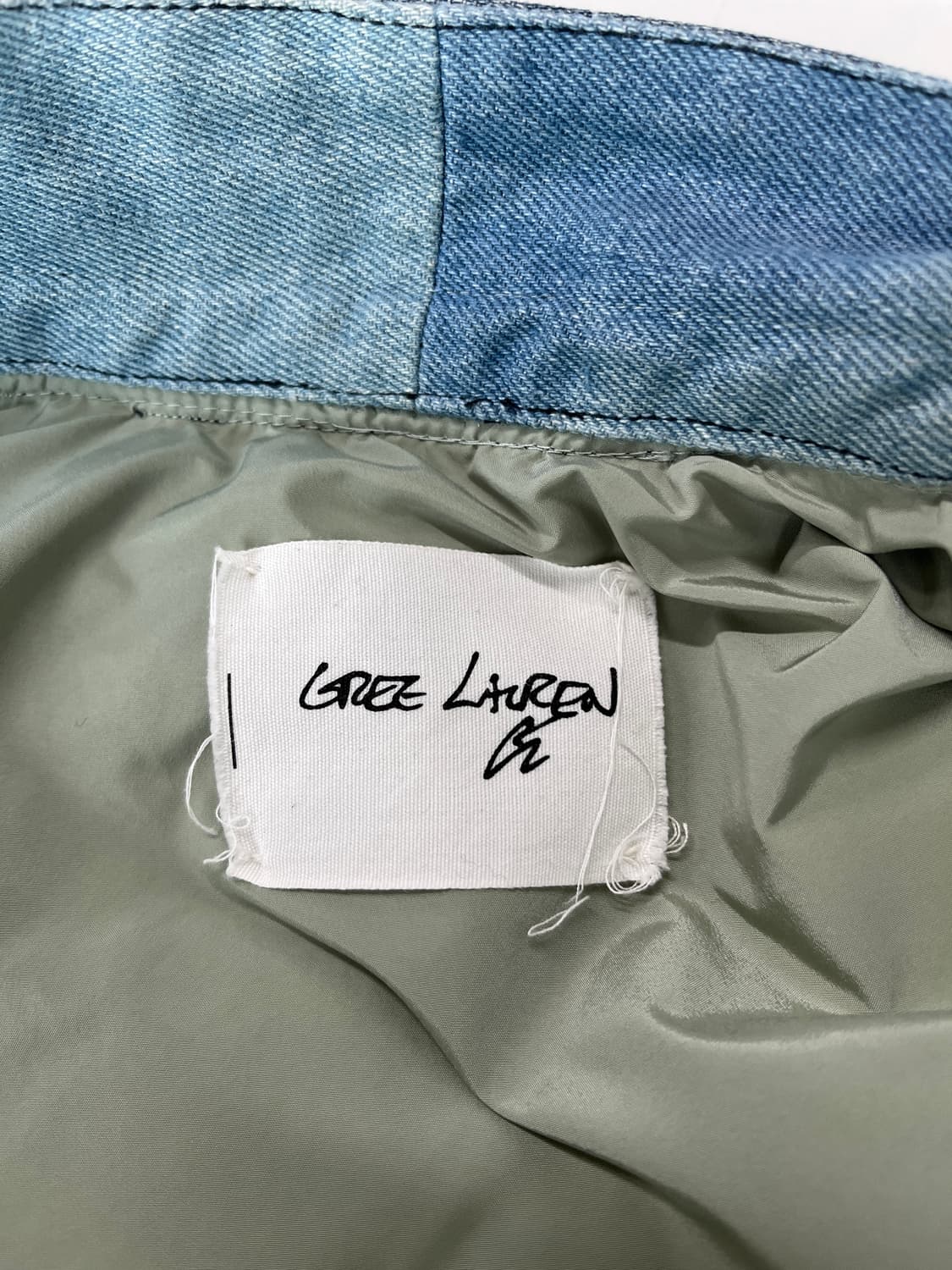 그렉로렌 2018 데님믹스 숄카라 다운자켓 상품이미지3