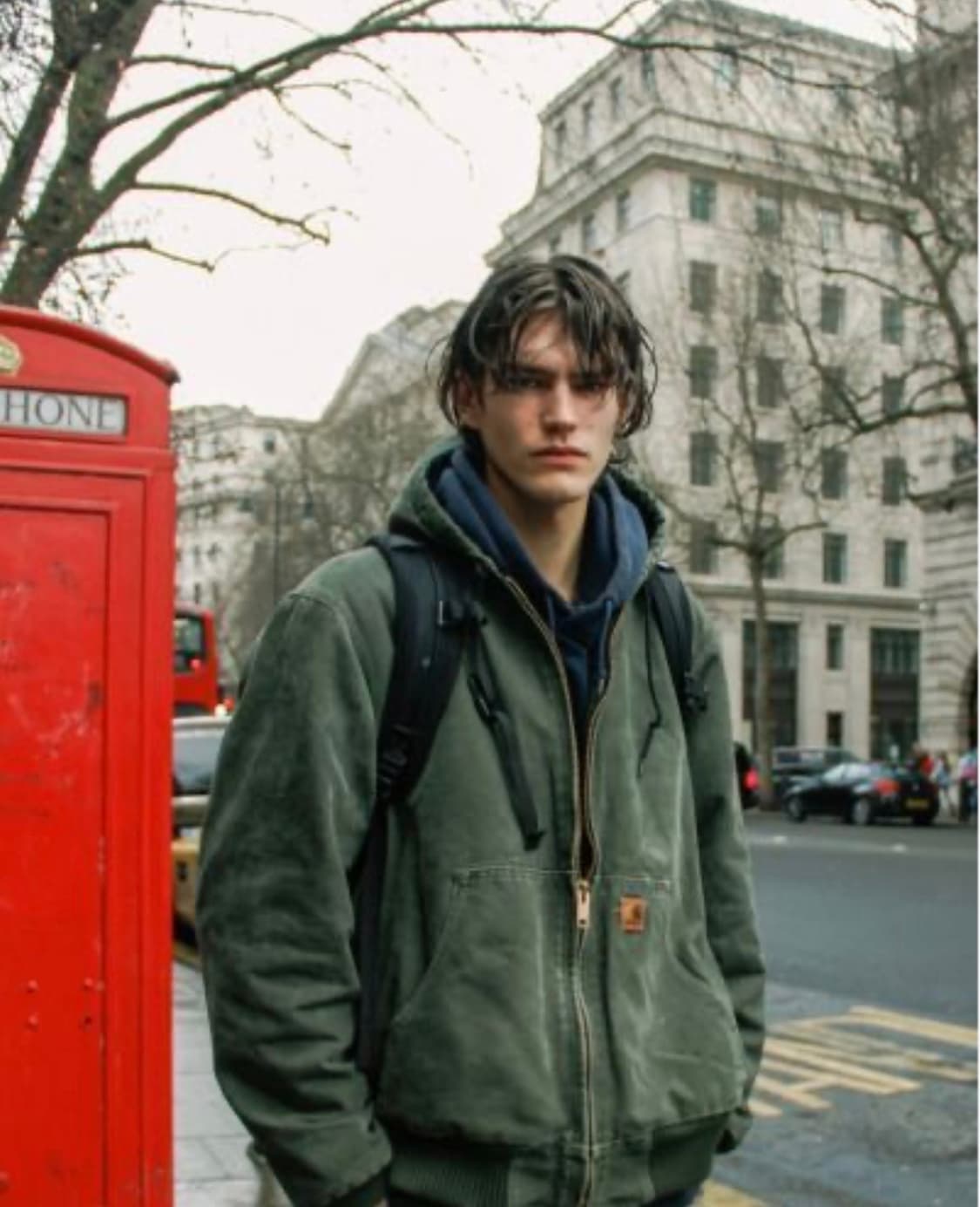 90s USA 칼하트 액티브 자켓 M/R  (100-105) 상품이미지2