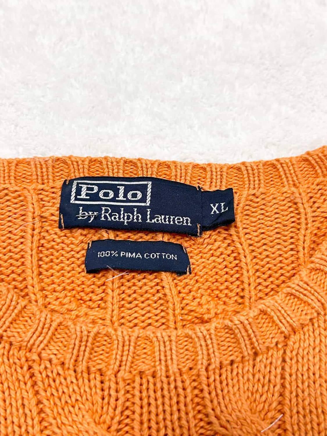 폴로 오렌지 케이블니트 상품이미지8