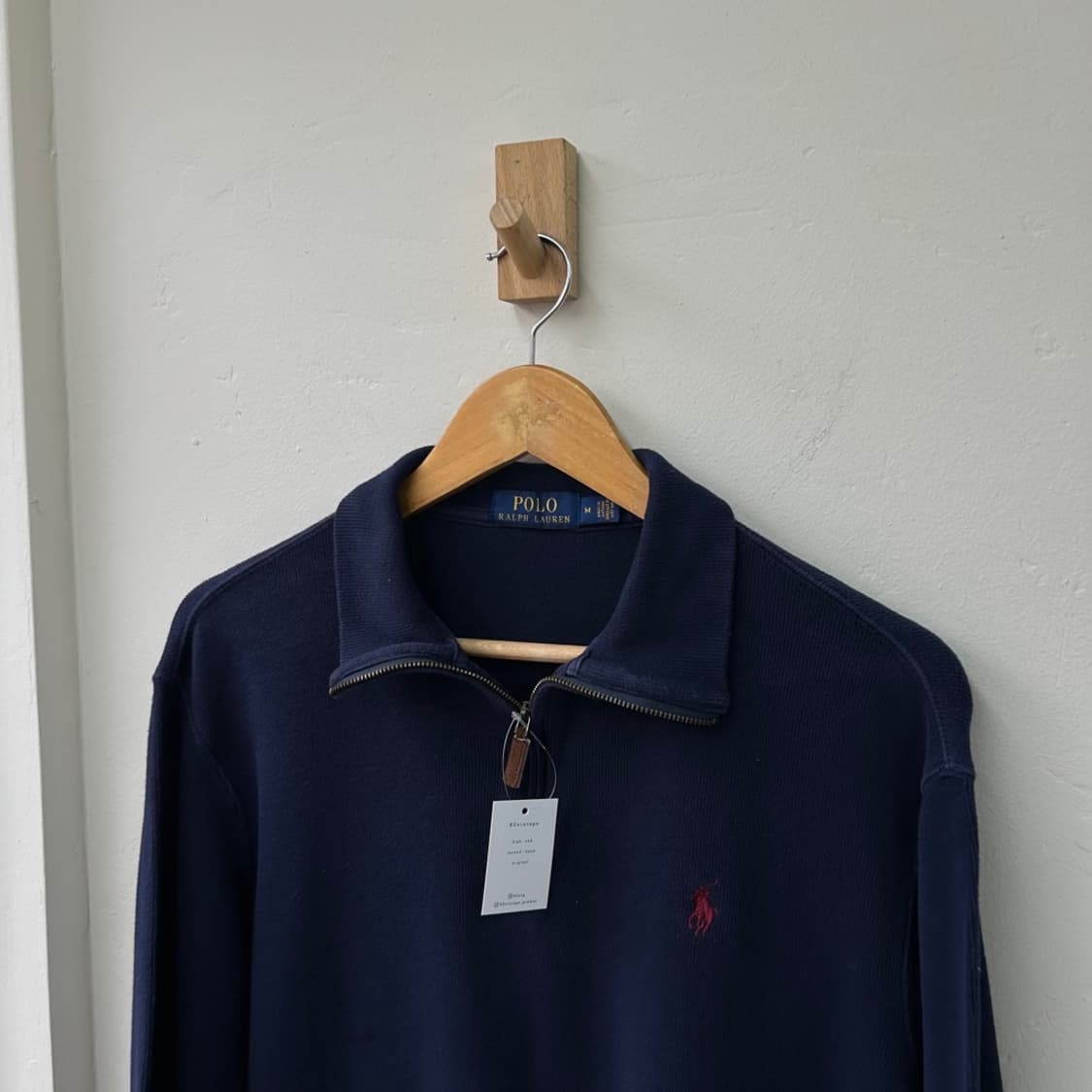15897 - 폴로 랄프로렌 네이비 반집업 니트 상품이미지1