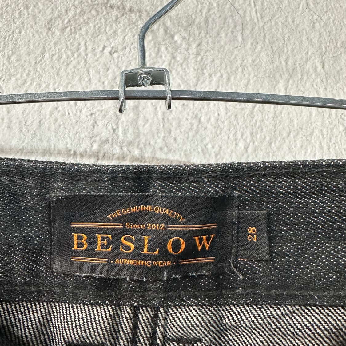 비슬로우 투턱 와이드 데님팬츠 28 상품이미지3