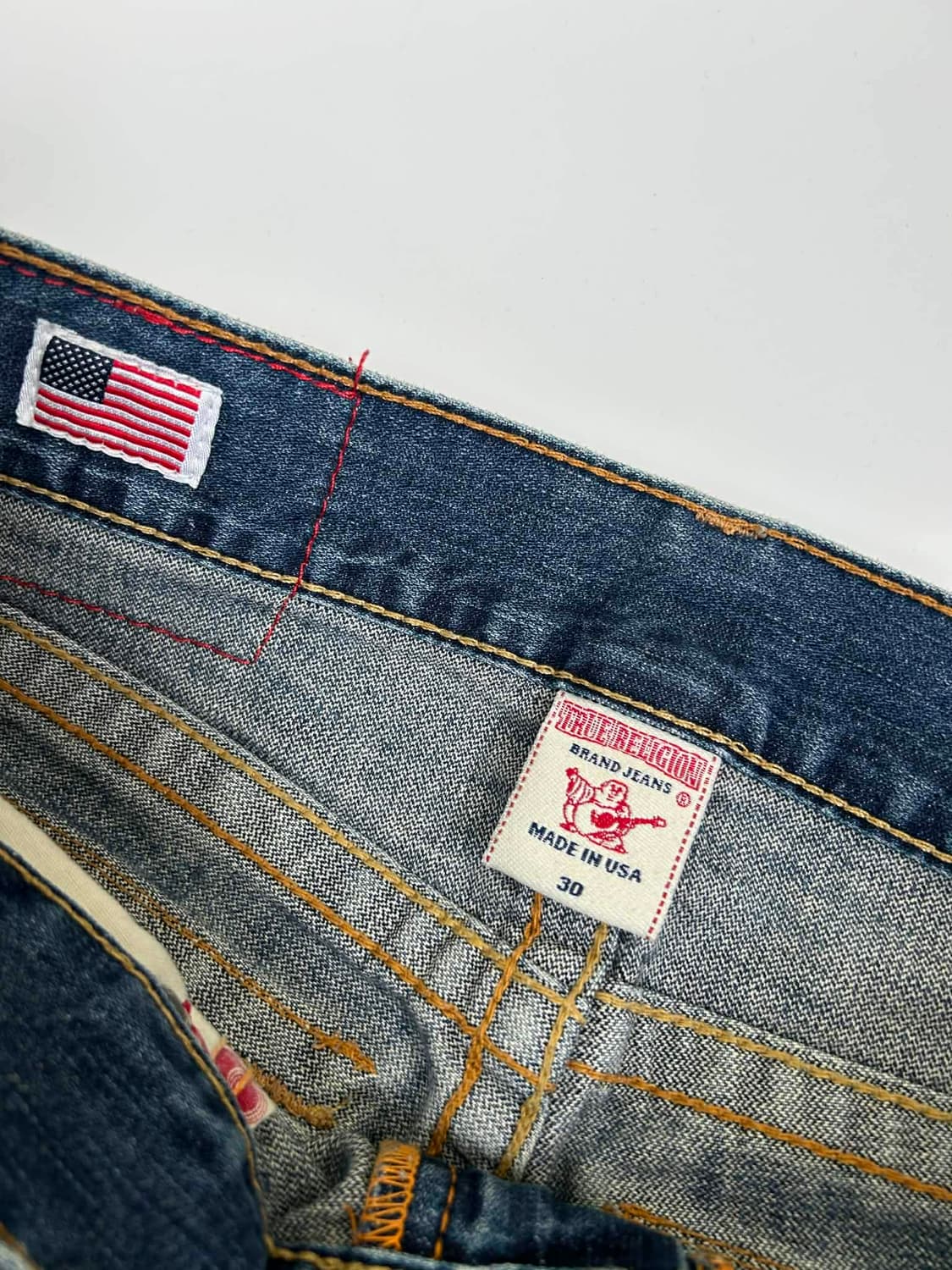 [30] 트루릴리젼 U스티치 플레어진 데님 부츠컷 팬츠 상품이미지3