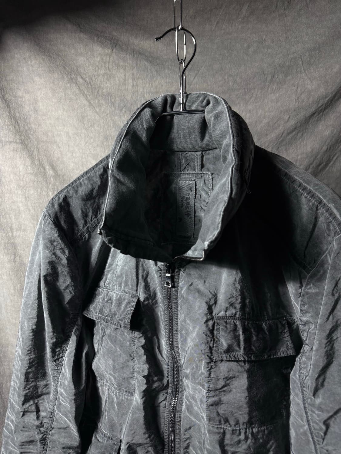 Transit Uomo Crinkled Nylon Wind Jacket  상품이미지3