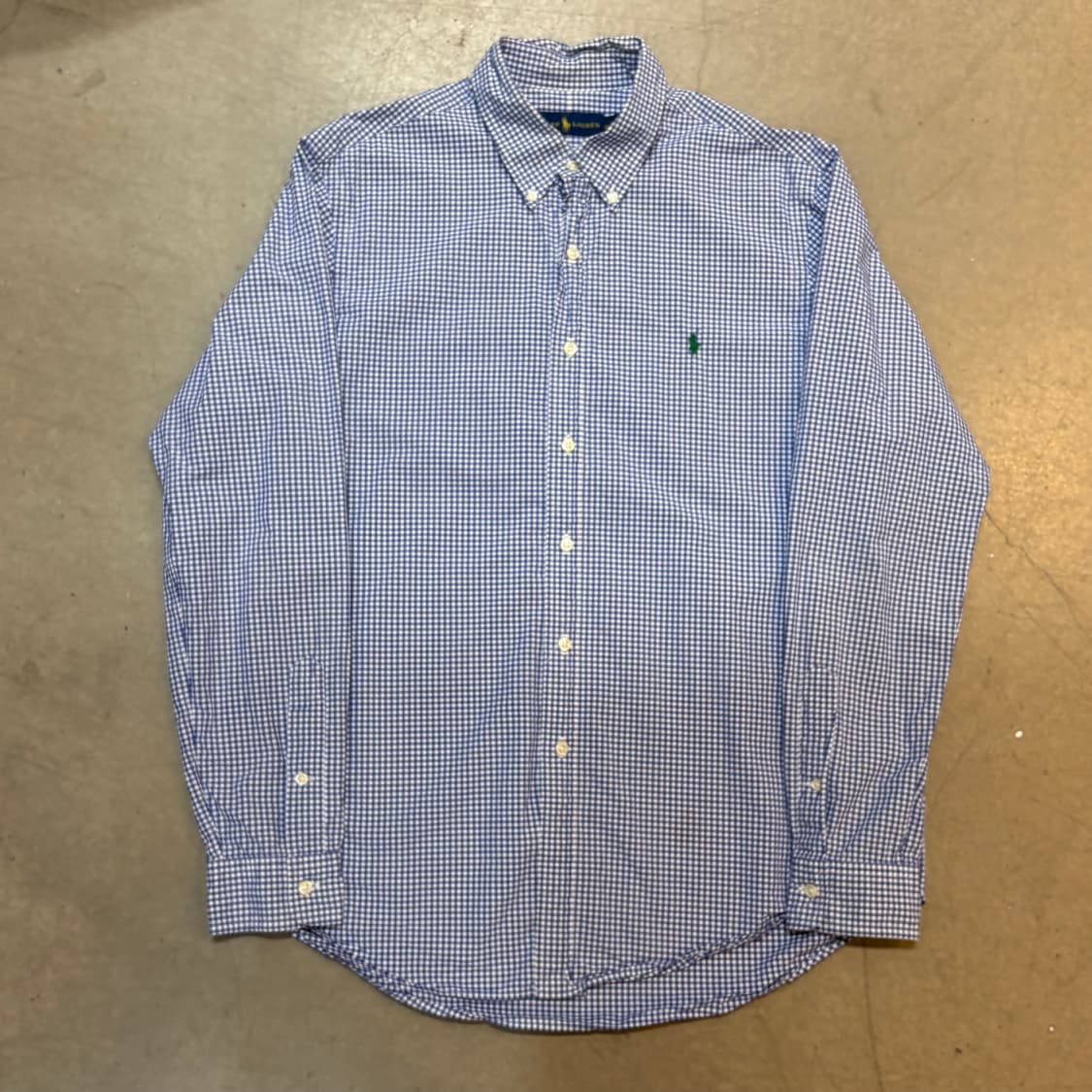 L 폴로랄프로렌 블루 체크 셔츠  상품이미지2