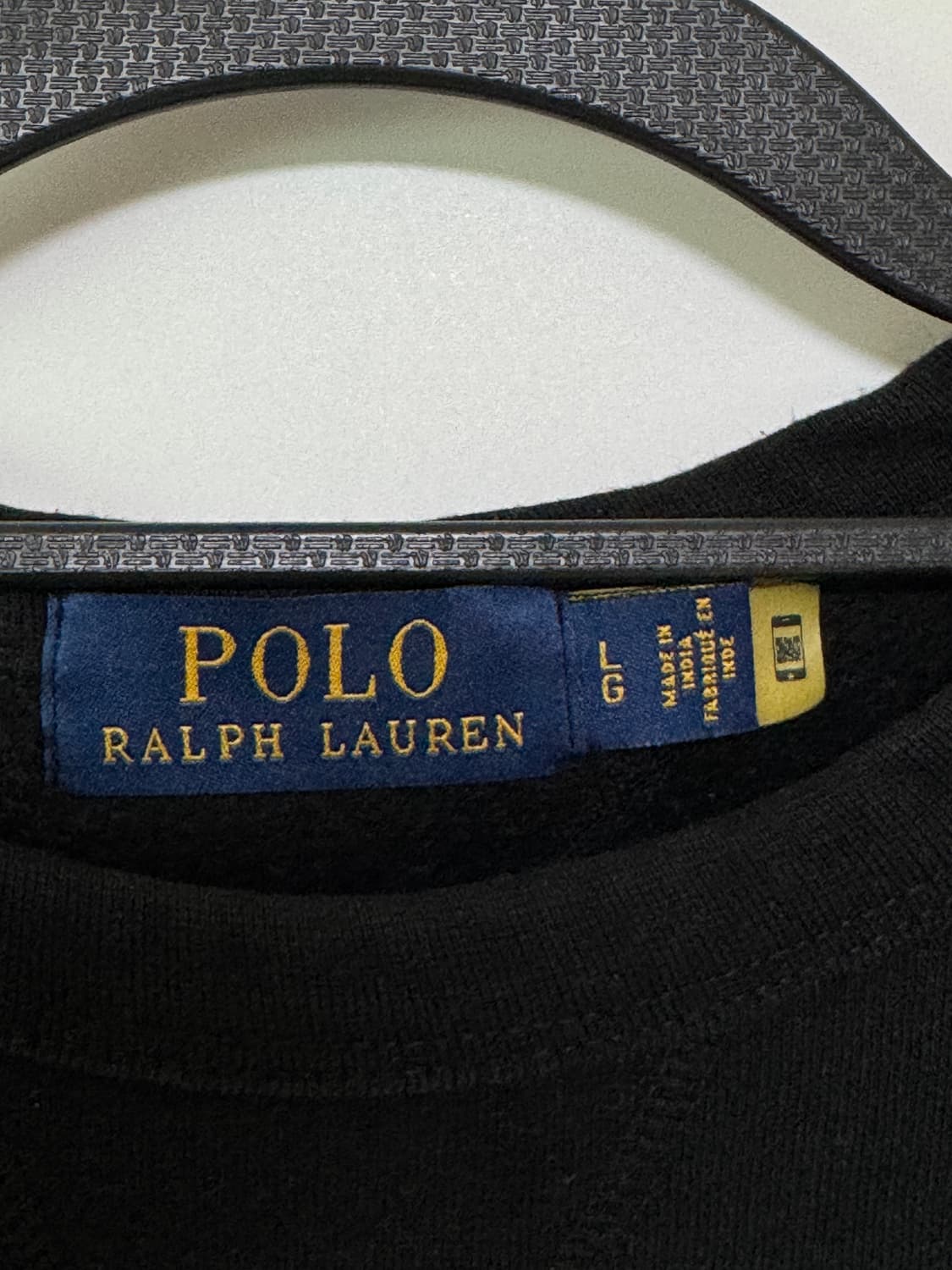 폴로 랄프로렌 기모 맨투맨 블랙 L 사이즈입니다 상품이미지3