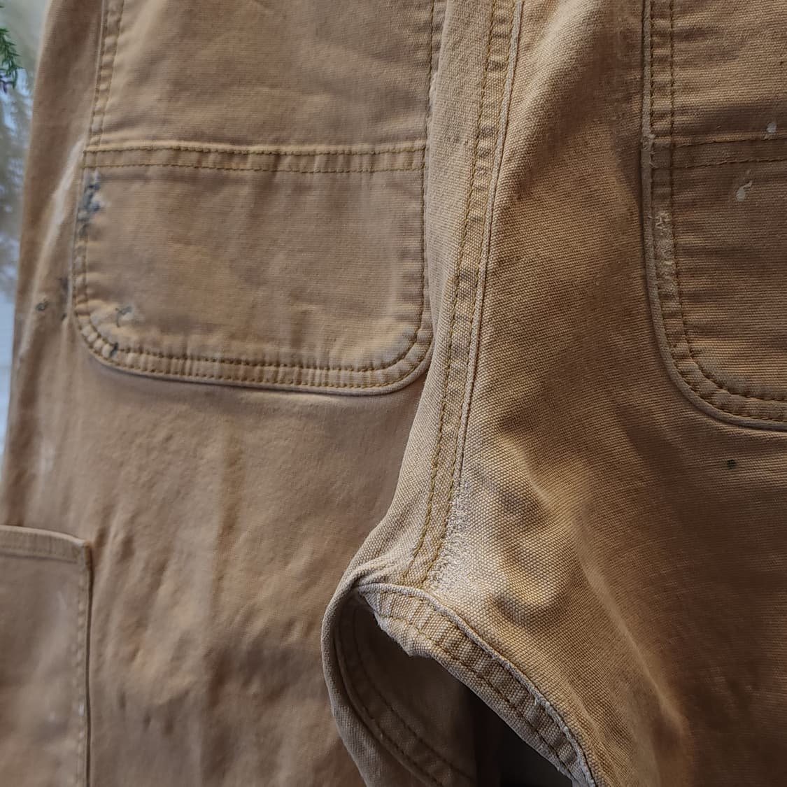 칼하트 워크팬츠 더블니 브라운 유틸리티 팬츠 페인팅 34x32 상품이미지10