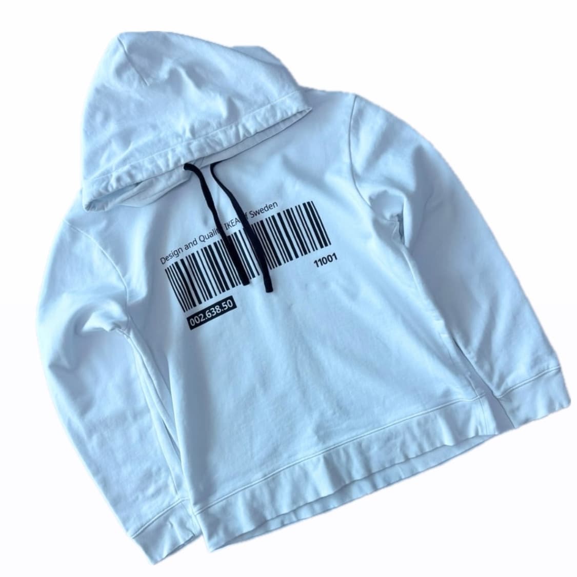 IKEA 에프테르트레다 바코드 그래픽 후드티 상품이미지2