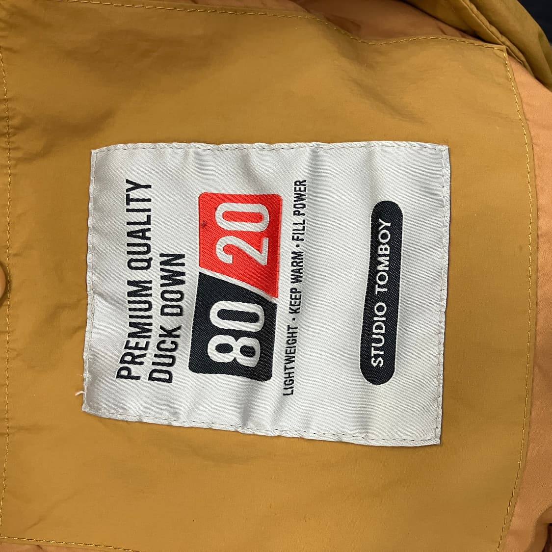 스튜디오 톰보이 덕다운 패딩 점퍼 상품이미지8