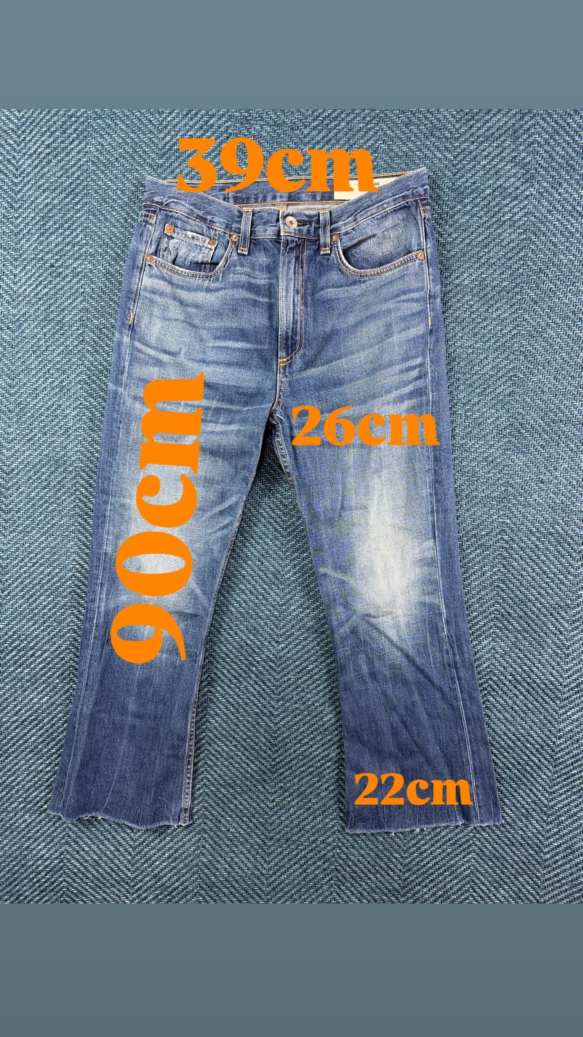 랙앤본 (Rag & Bone/JEAN) 빈티지 워싱 컷오프 데님 팬츠 상품이미지4