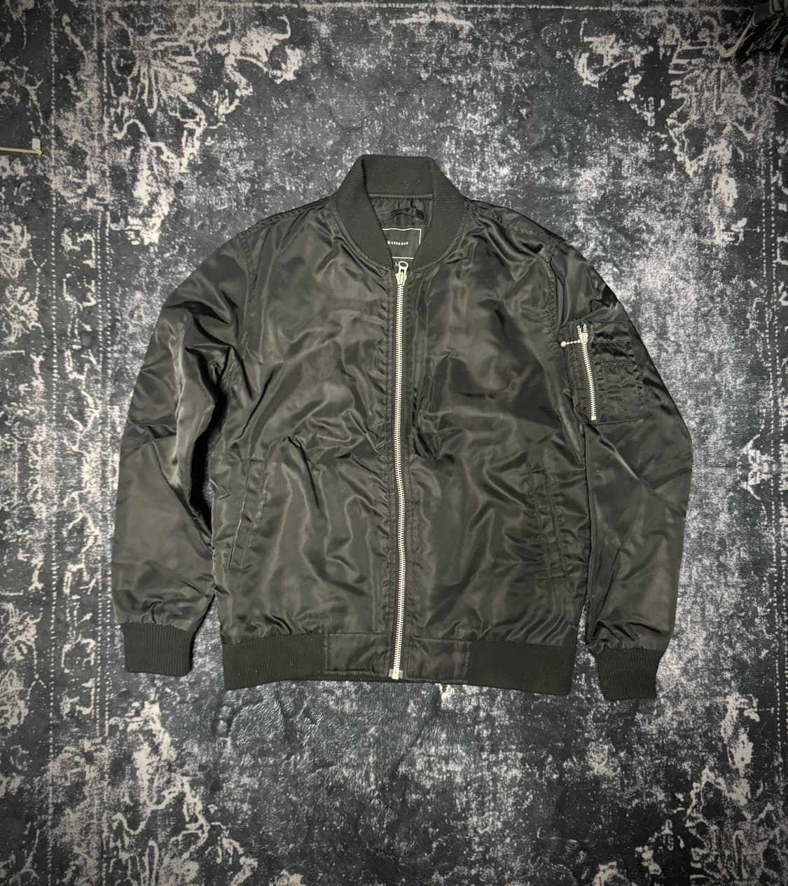 Black Bomber Jacket 상품이미지1