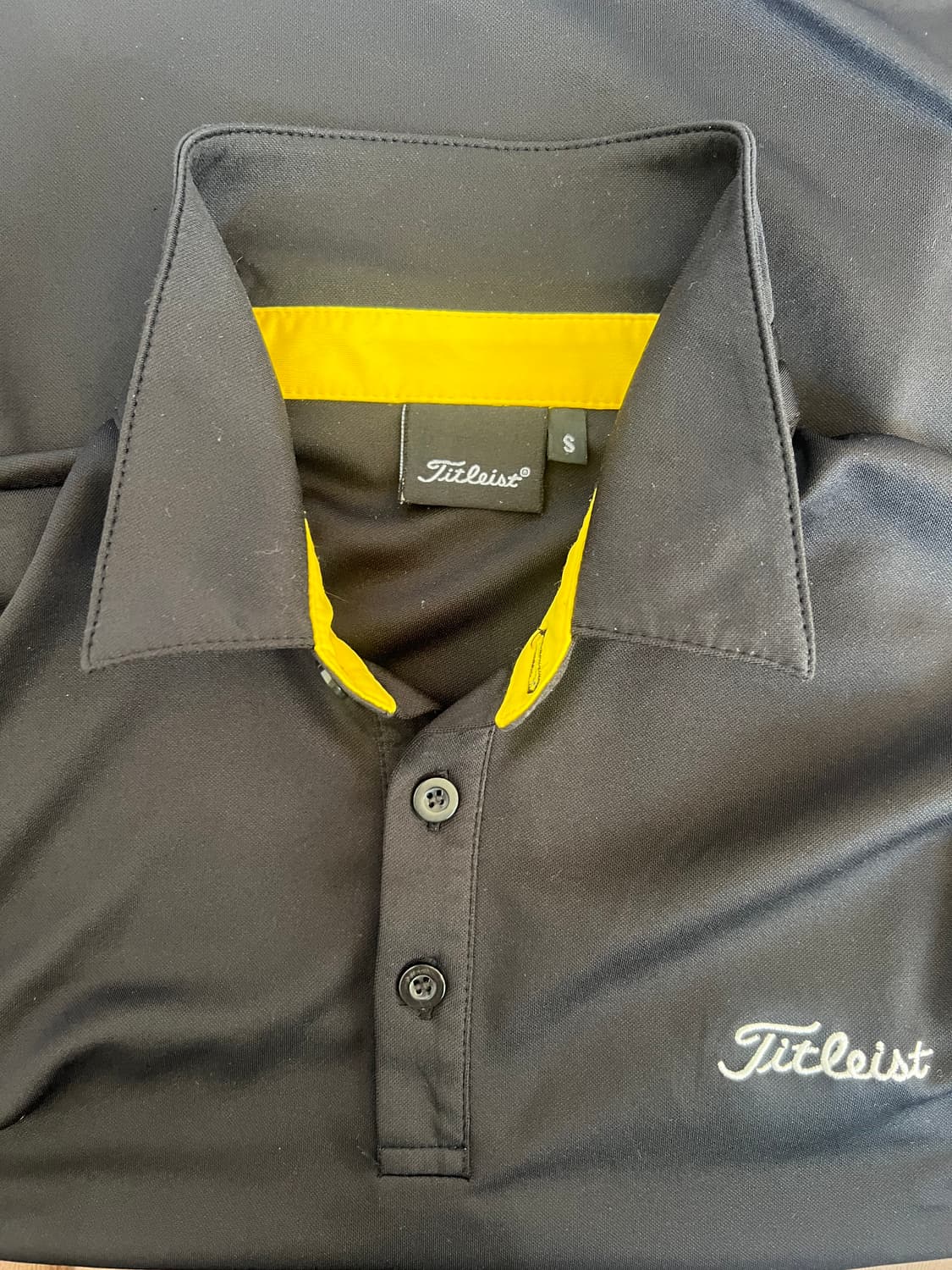 타이틀리스트 남성 블랙 골프티셔츠 카라긴팔티셔츠 상품이미지5