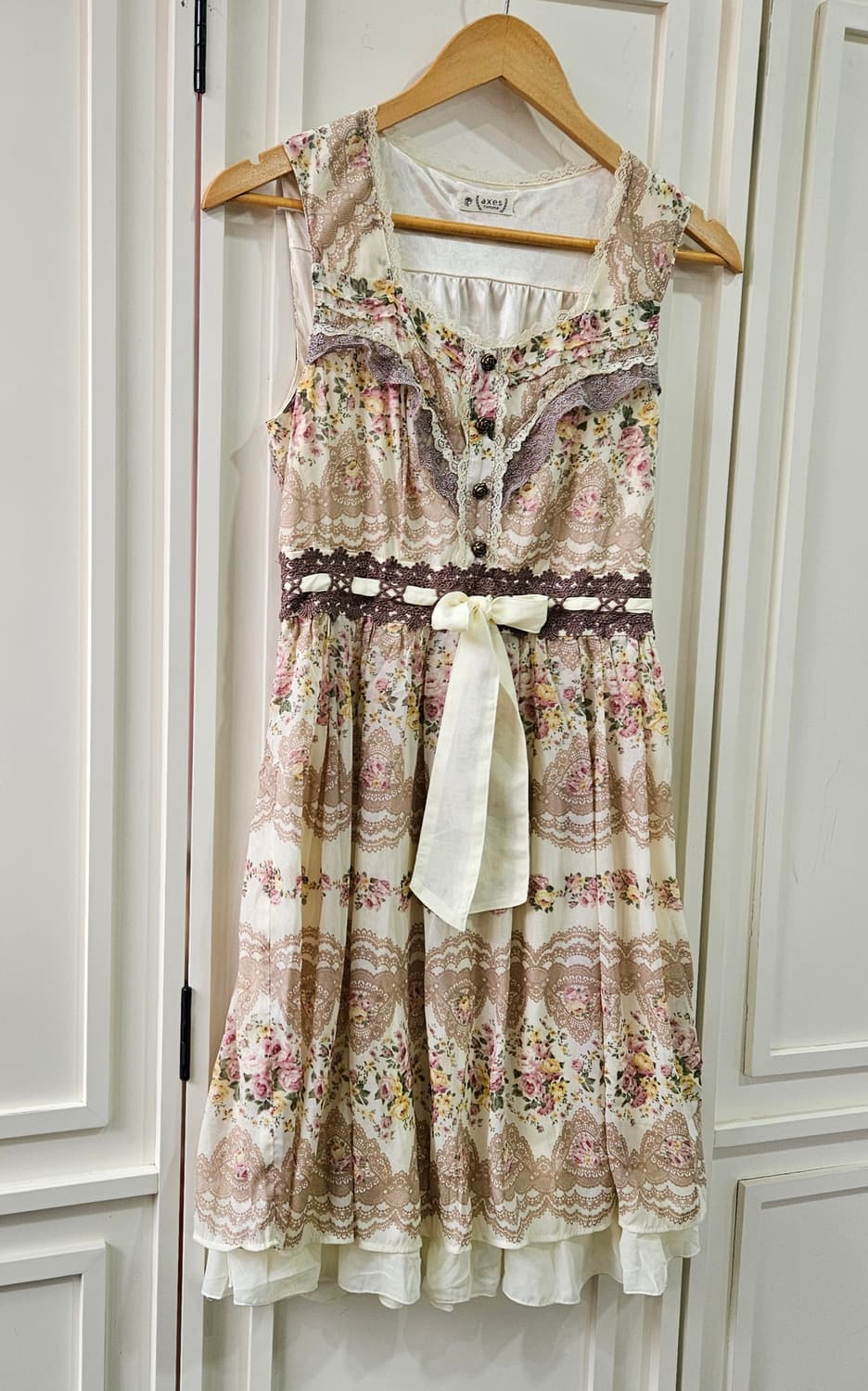 Axes Femme(엑시즈팜) 레이스 플라워 원피스 상품이미지2