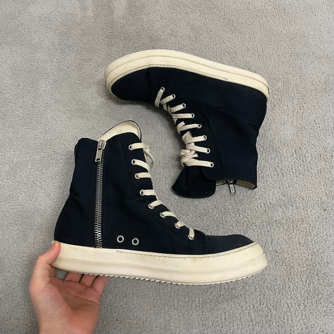 41) 릭오웬스 다크쉐도우 나일론 라몬즈 릭컨 하이 상품이미지2