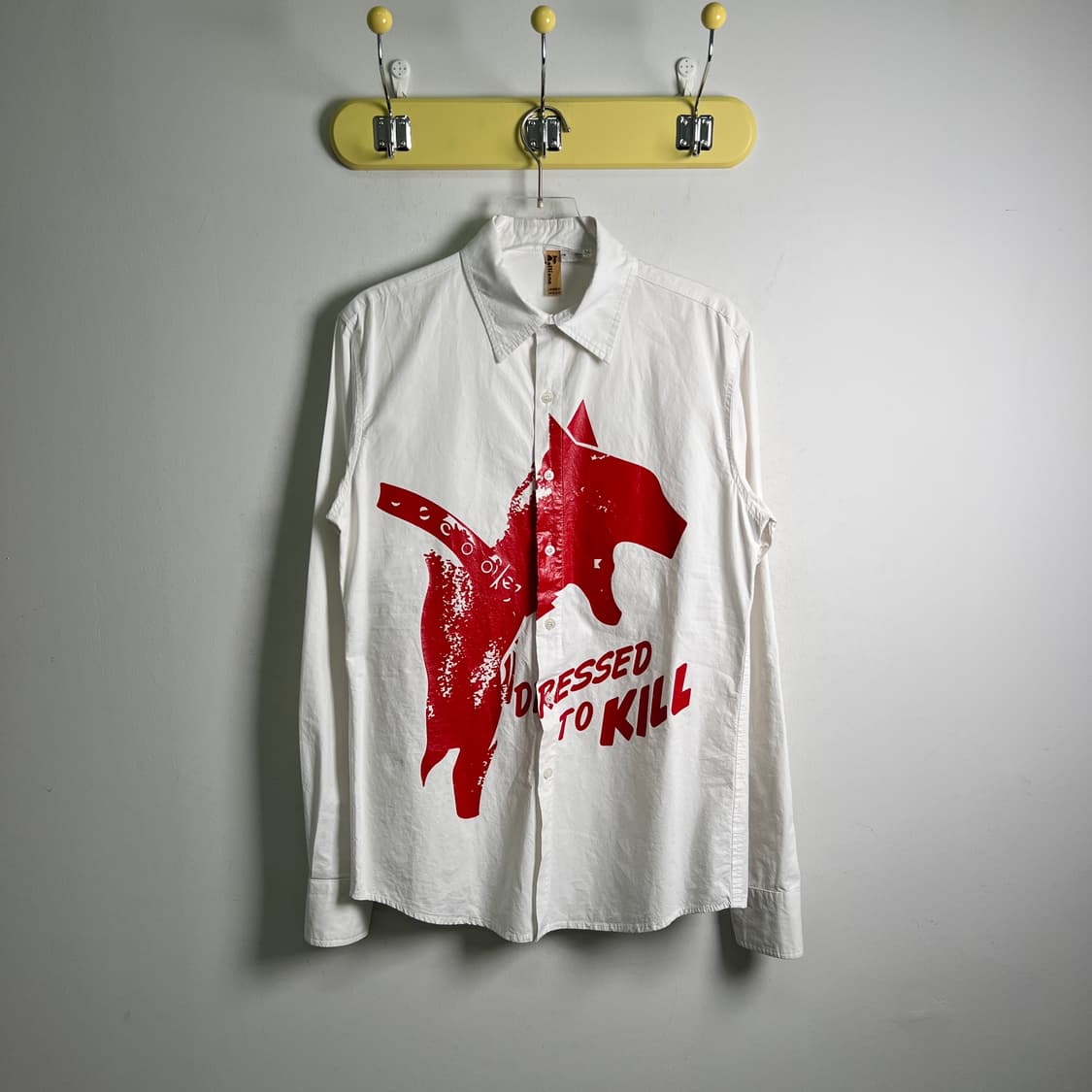 존 갈리아노 불테리어 그래픽 화이트 셔츠 M 상품이미지2