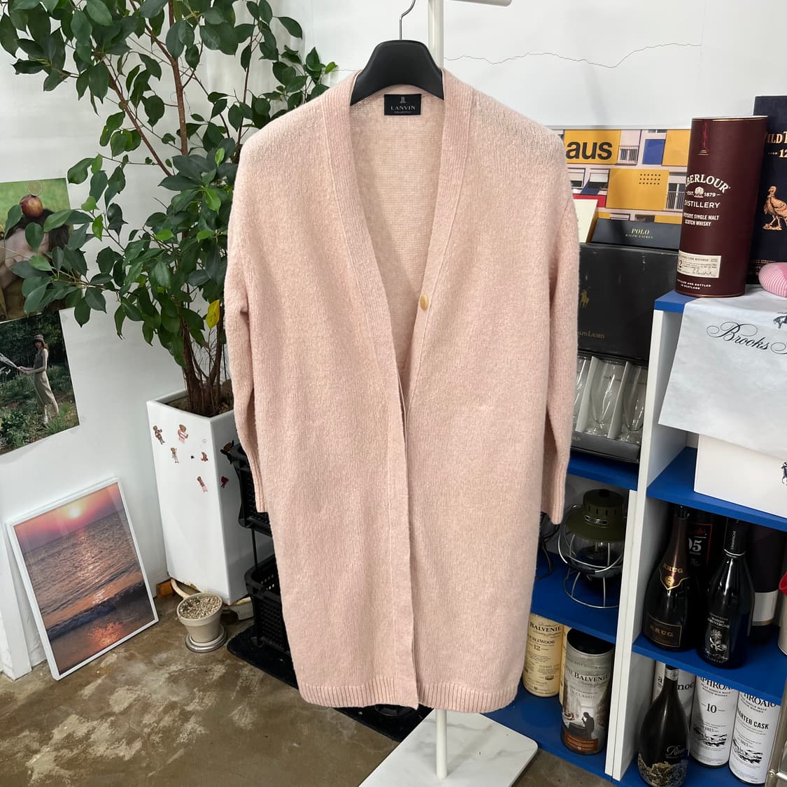 랑방컬렉션 캐시미어 블렌드 롱가디건 F(90) 상품이미지1