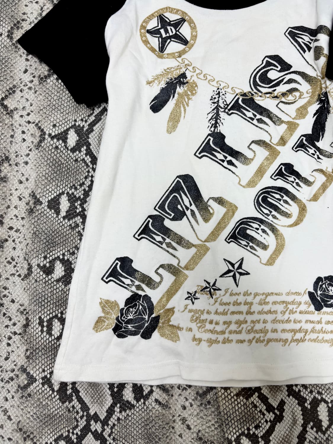 “Liz Lisa” Y2K mood Printing Slim Fit Te 상품이미지5